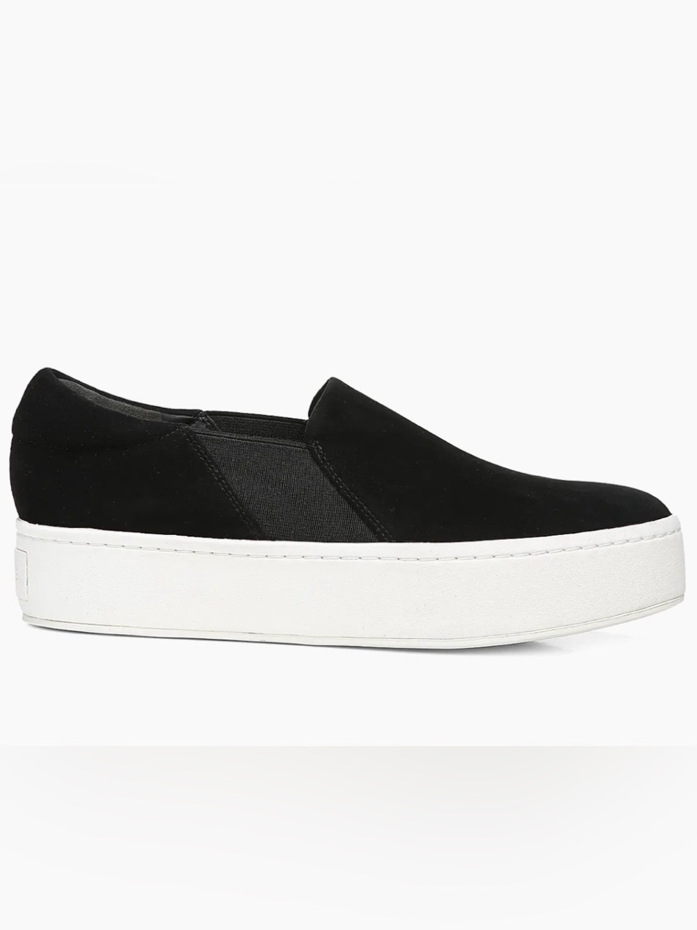 Vince Black Suede Slip-On Loafer 
Trendy Style